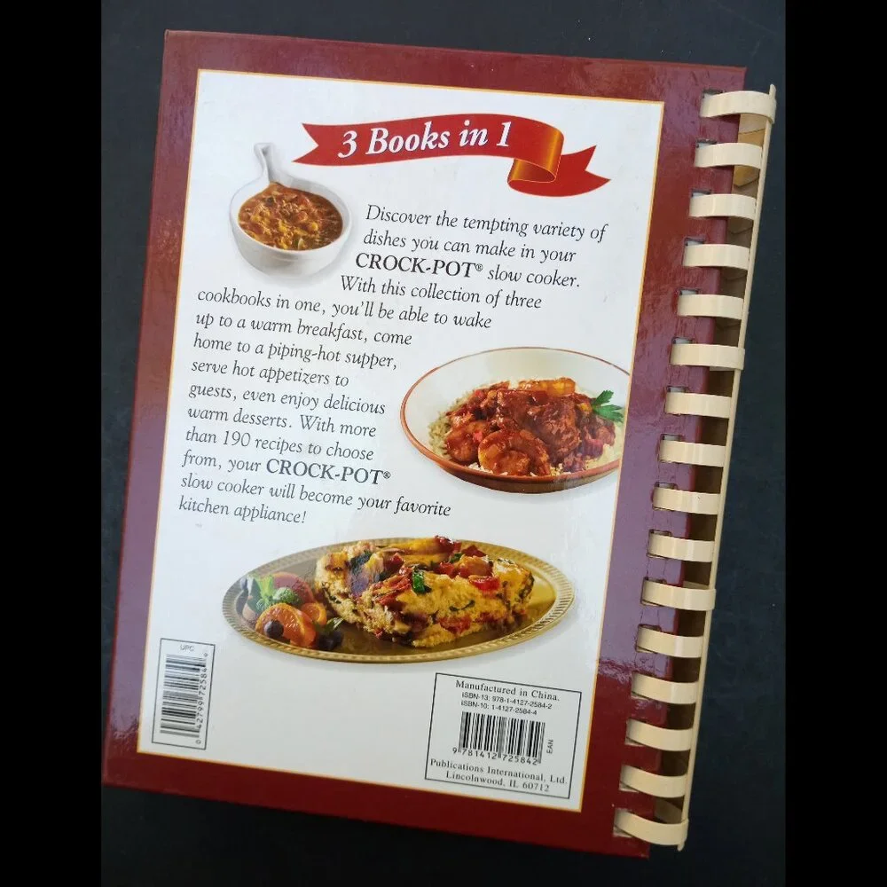 Rival 2007 Crock Pot Cookbook 3 Books in 1 Slow Cooker Favorites Winning Recipes